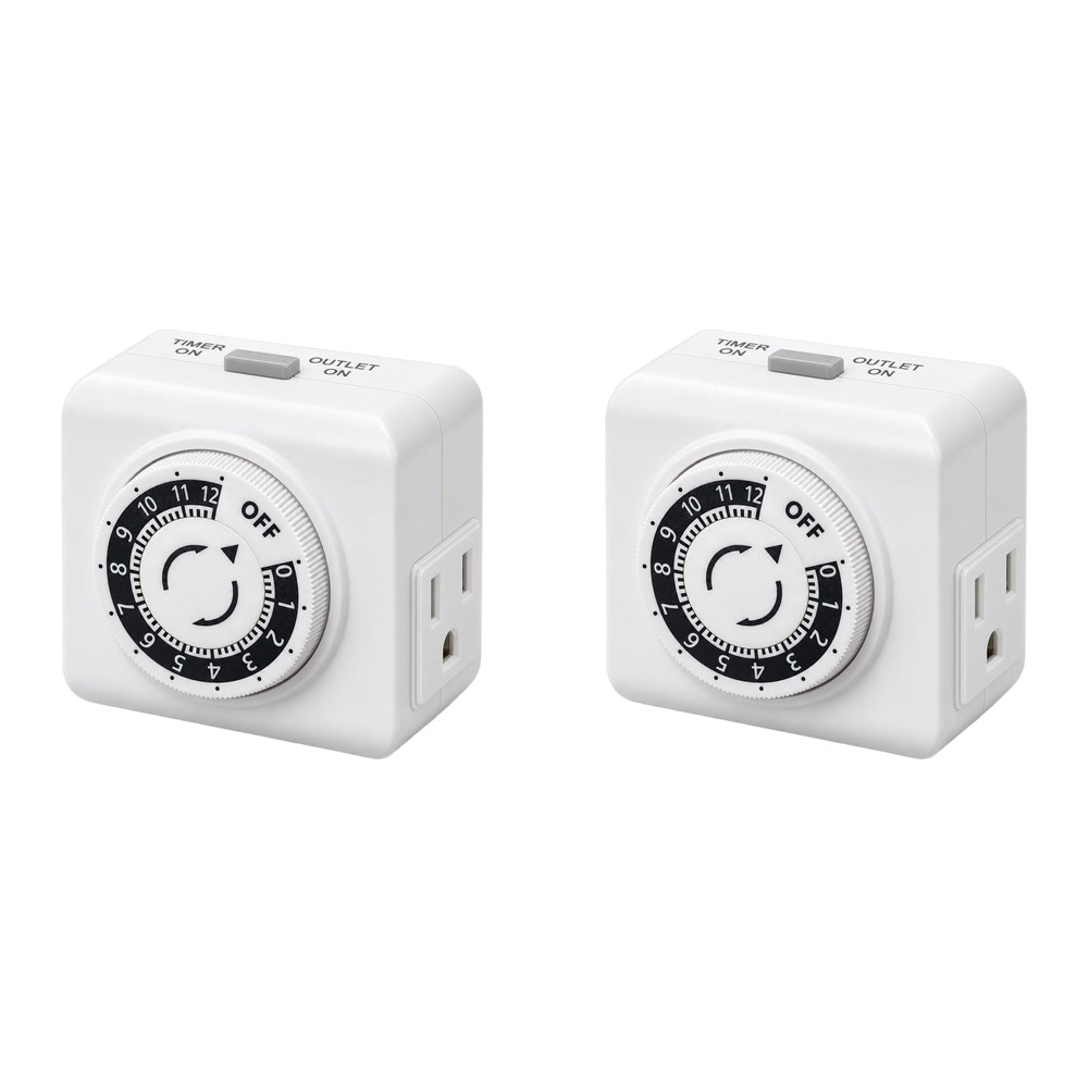 2-pack 24-uurs mechanische tim - Timer Dual Outlet recensie en prijs